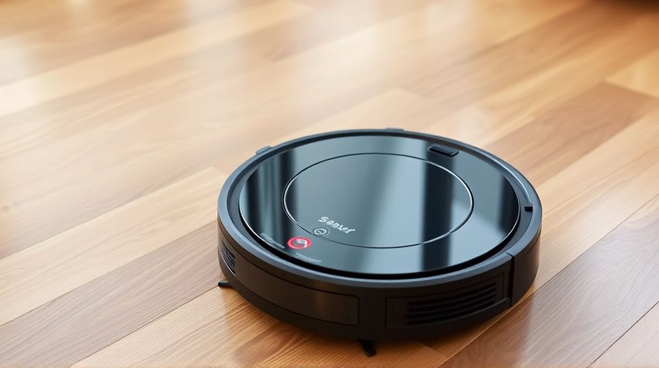 Robot Vacuum Cleaner on the floor